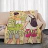 Drama H-Heartstopper Throw Lightweight 240g Flannel Blanket Soft Skin-friendly for Summer Cooling