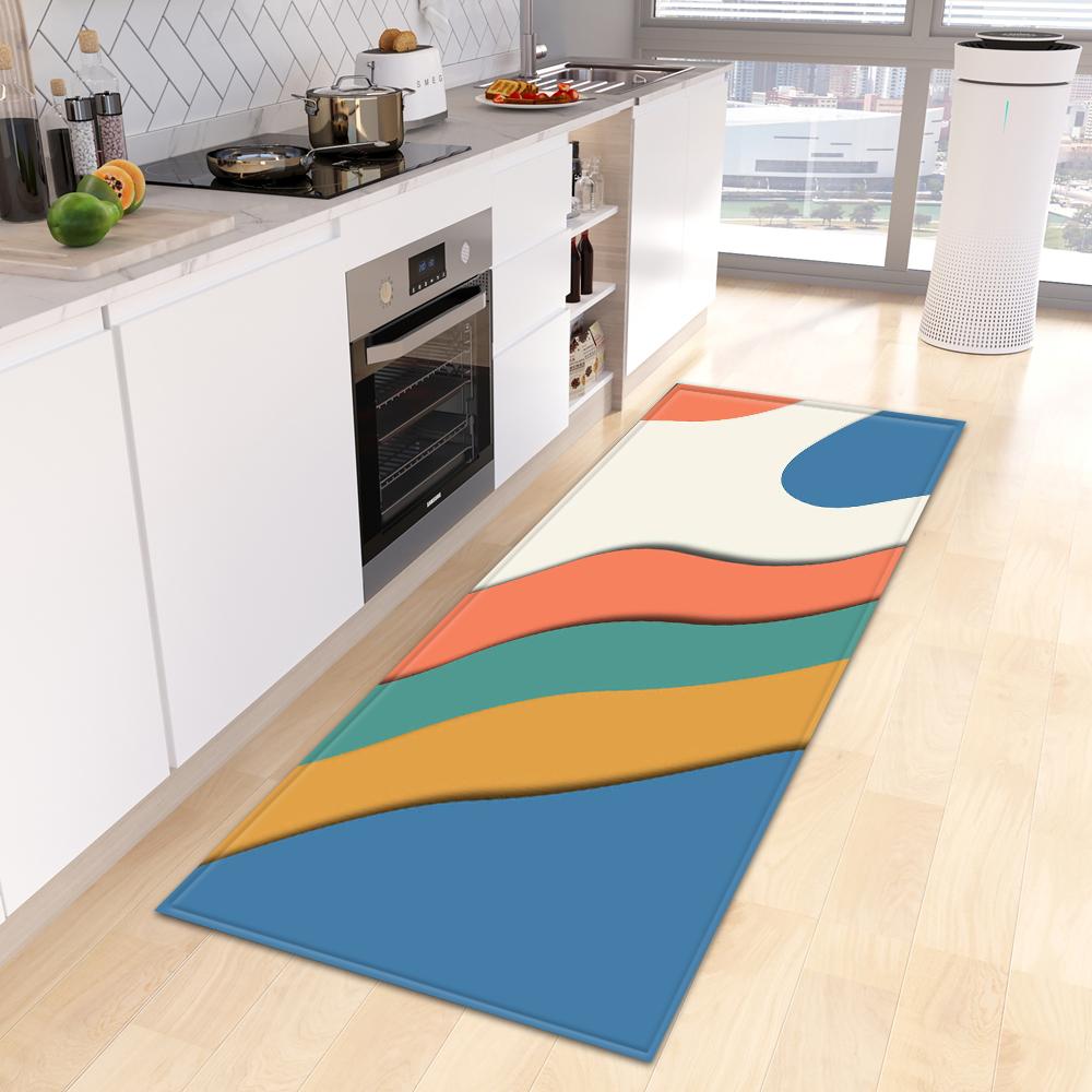 Moderne Küche Teppich Fußmatte Veranda Wohnzimmer Teppich Schlafzimmer Nachttisch Flur Boden rutschfeste Bodenmatte