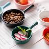 Mini Dipping Saucer with Handle Household Ceramic Sauce Dish Japanese Salad Seasoning Serving Tool Kitchen Chopstick Holders