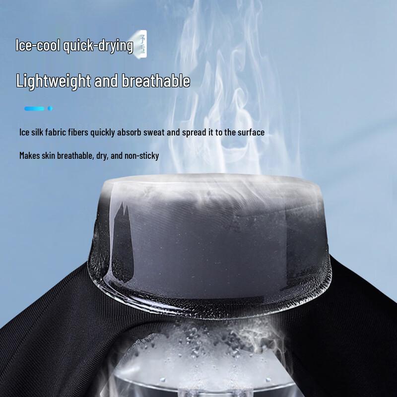 ROMON Men's Quick-Dry Ice Silk Sports Shorts