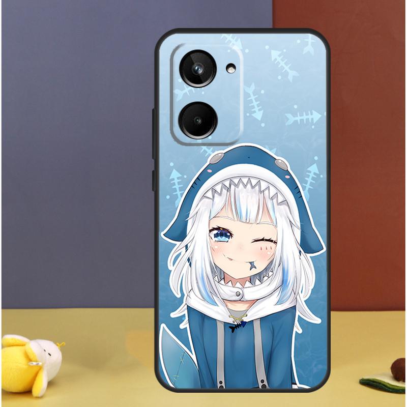 Anime Hololive Gawr Gura For Realme C71 C75 C55 C53 C67 C61 C33 C63 C51 C65 15 GT7 Pro 10 11 12 13 14 Pro Plus Case
