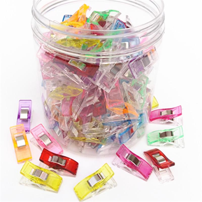 Pack of 100 PS Plastic Clips for Sewing and Patchwork (2.7mm) - Ideal Substitute for Pearl Needles