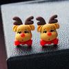 Deer Snowman Bear For Girls Christmas Ear Jewelry Korean Earrings Women Stud Earrings Santa Claus