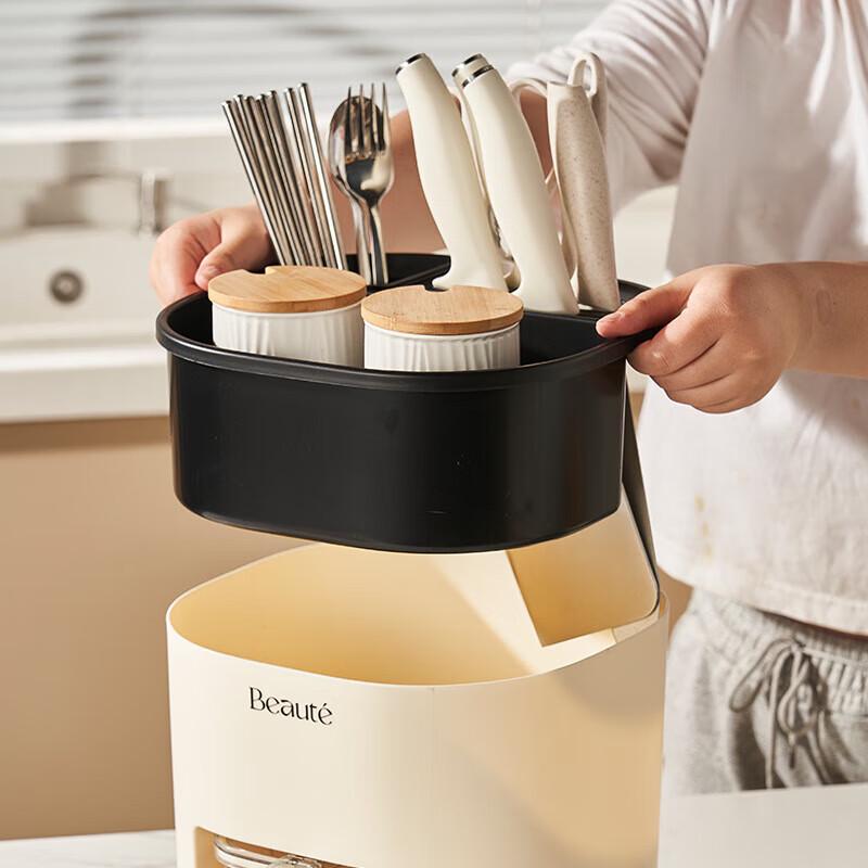 Kitchen Storage Set with Chopsticks Holder and Seasoning Jars
