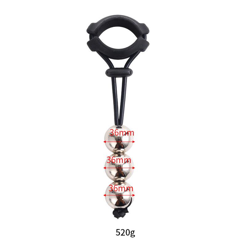 Bdsm Male Penis Ring Exercise Device Weight Bearing Penis Extender Enlargement Stretcher Ball Semen Lock Adult Sex Toys for Men