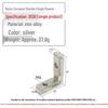 European Aluminum Profile Accessories: Silver Internal Corner & Black Right Angle Connector