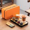 Zhishi National Tide Ceramic Travel Tea Set