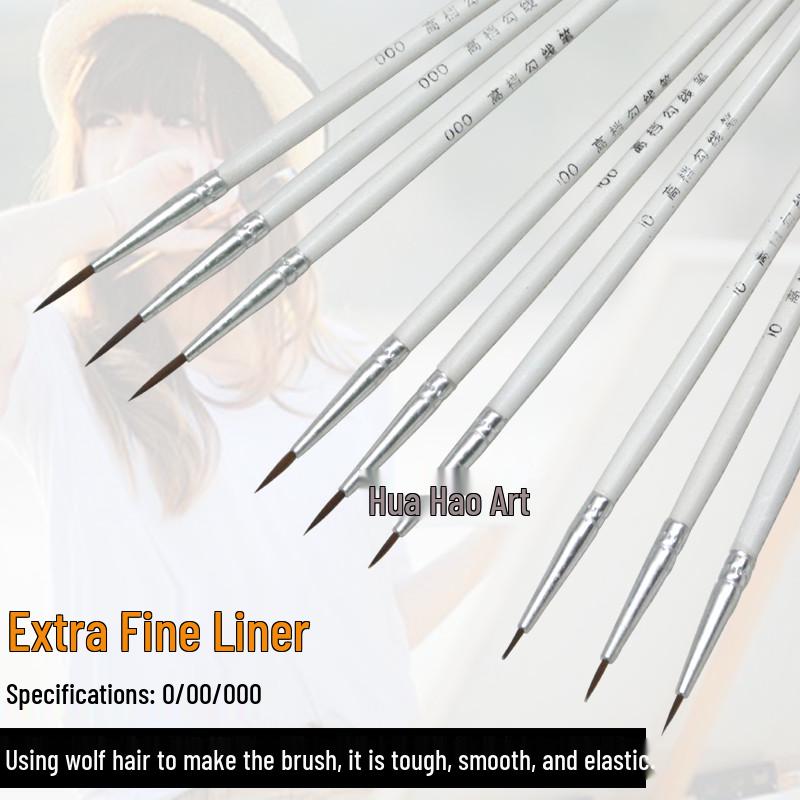 Ultra-Fine Detail Brush Pen 000 for Industrial and Eyebrow Use