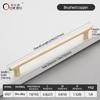 Oukali New Release Modern French Furniture Cabinet Handle Kitchen Drawer Brushed Copper Zinc Pull Handles
