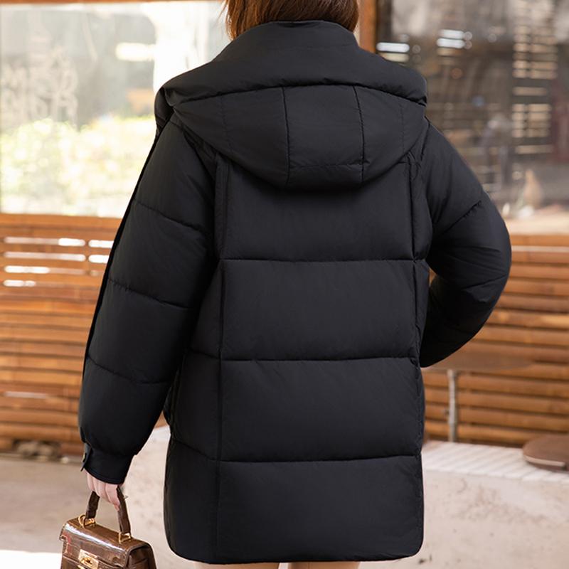 Fashion Woman Winter Long Coats Hooded Plus Size Loose Thick Warm Parkas Women's Jackets