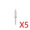 MOC Building Blocks Medieval Military Solider Figures Knights Weapons Accessories Helmet Sword Spear Bow Axe Mini Bricks Toys