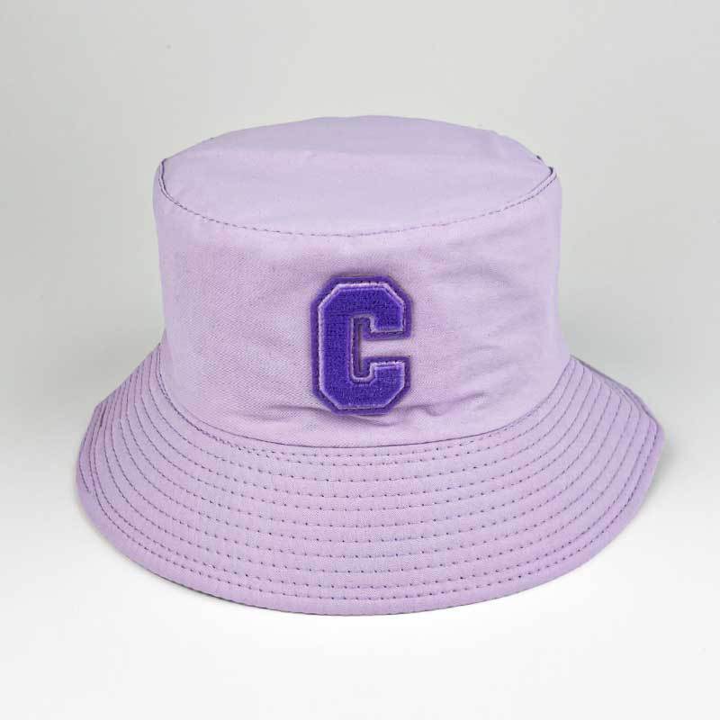 

Новая высококачественная шляпа рыбака из чистого хлопка, шляпа-горшок с вышивкой букв, двусторонняя защита от солнца и шляпа от солнца для женщин M（56-58cm）