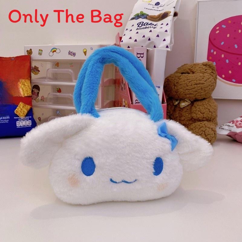 Cartoon White Dog Plush Handbag For Women And Girls Casual Daily Use
