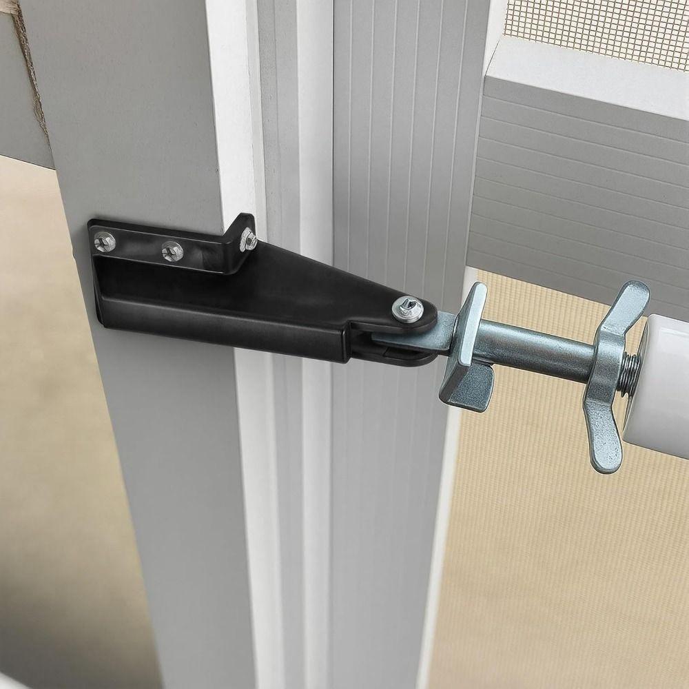 2pcs Adjustable Storm Hardware Bracket Replacement Parts Door Post Jamb Bracket For Farmhouse