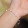 925 Silver Zircon Flower Bracelet For Women Elegant Charm Chain Jewelry Wedding Party Holiday Gift