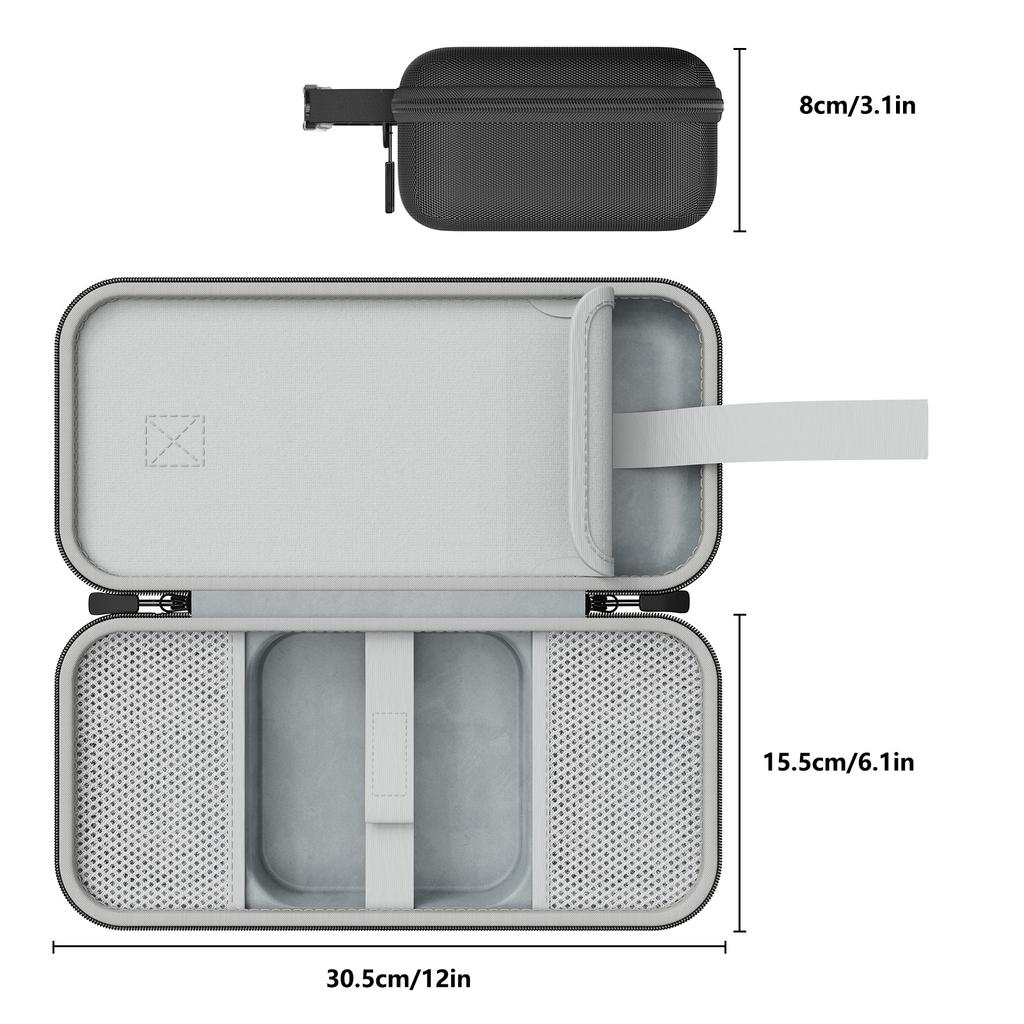Carrying Case for Mac Mini M4/M4 Pro Computer Host Storage Portable Bag Keyboard Organizer Accessories Protective Hard Cas