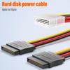 to IDE Power Cable 4 Pin to 15 Pin Power Cable 15 Pin Male to Female Cable Y-Cable Adapter