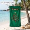 Celtic Football Club Custom Name Printed Beach Towel Personalized Soft Towel For Swimming Beach Travel