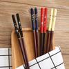 Cherry Pattern Cooking Home Kitchen Tools Wooden Chopsticks Sushi Chopsticks Dinnerware Tableware