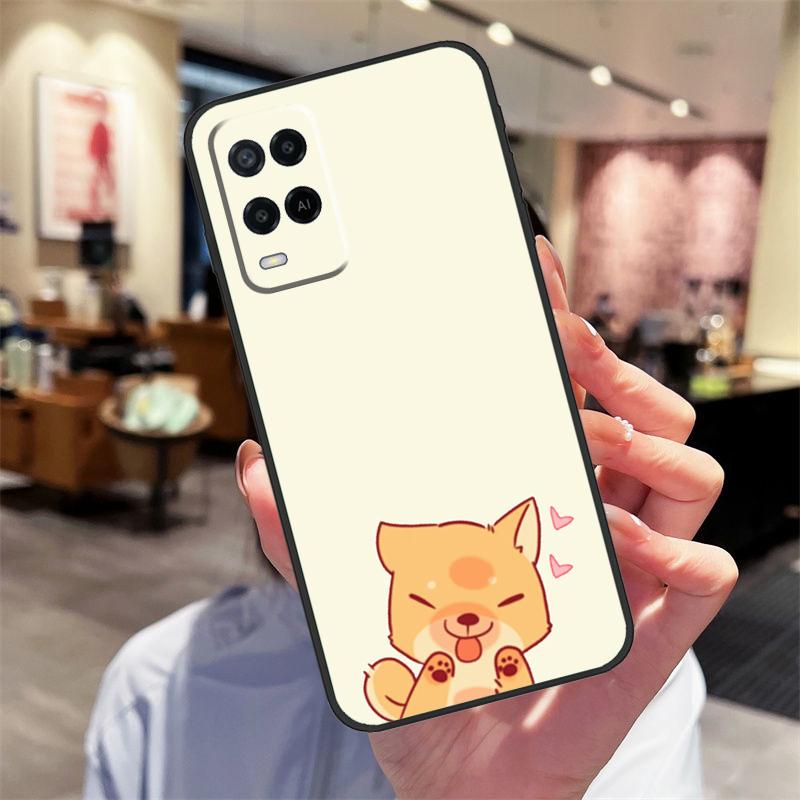 Cartoon Welsh Shiba Corgi Dog Case For Oppo A94 A54 A40 A60 A80 A98 A78 A18 A38 A58 A16 A76 A96 A17 A77 A74 A57S A15 Cover