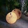 DIY Xmas Decoration Santa Claus Kraft Paper Christmas Labels Gift Wrapping Hang Tags Christmas Tag