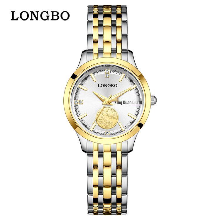 Longbo Quartz Waterdicht Stalen Band Casual Koppel Horloges Set