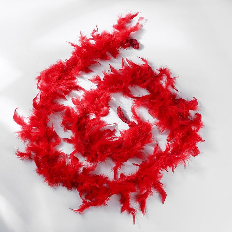 40g Fire Feather Turkey Boa, 2m - Party & Festival Scarf Decoration