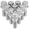 UXCELL Wheel Bolts, 60° Taper, Chrome Taper Seat, Lug Nut Stud Set, 17mm Shank, M12x1.5, 26mm, 10 Pieces