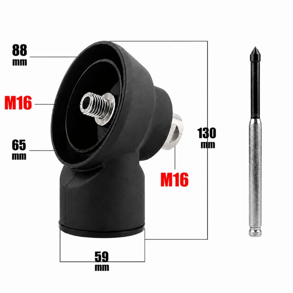 M22 M18 M16 Thread Dust Collect Cover Dust Collector Adapter For Wall Stone Hole Process