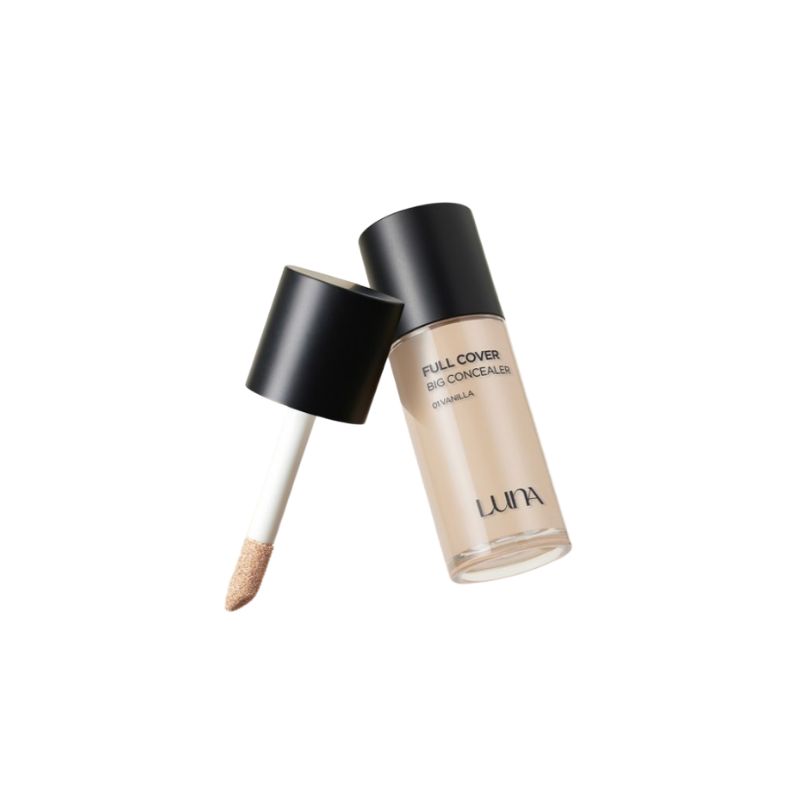LUNA Long Lasting Full Cover Big Concealer 40g (4 Shades) SPF27 PA++ Foundation High Coverage Face Makeup