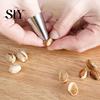 Beans Peeling Hand Protector 10Pcs Stainless Steel Finger Adjustable Chestnuts Nuts Rust-resistant Vegetable Cutting Guard Protective Tool Kitchen