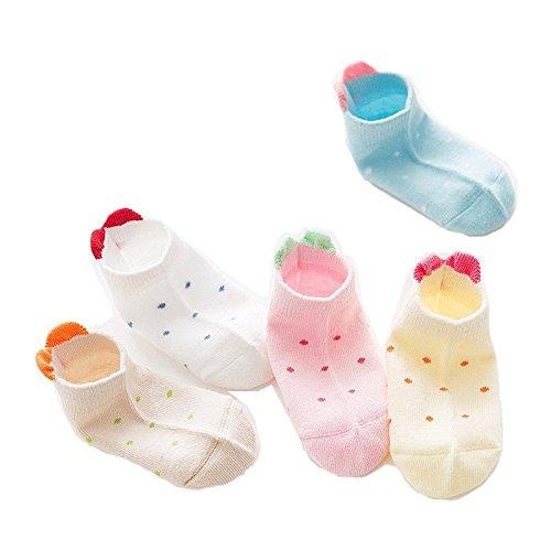 

Детские тонкие носки до щиколотки, 5 пар, в горошек, подходят для весны и лета [InSomila] Детские носки, хлопок, детские носки, носки, носки, сетка, комплект, для девочек,