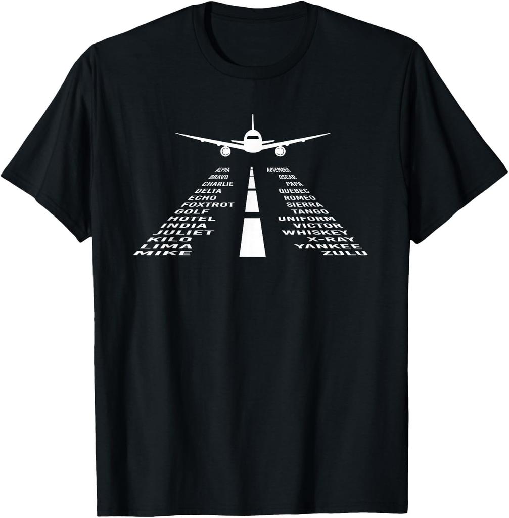 Pilot Flight Airplane Shirts 360 Phonetic Alphabet Unisex T-Shirt