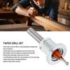 3.5 x 8mm Adjustable Depth Bit Silver Color Taper Hole Drill Woodworking Drill Bit  Woodworking
