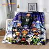 Cartoon Kingdom Hearts Spiele 3D Weiche Flanelldecke für Betten Schlafzimmer Sofa Picknick, Überwurfdecke zum Zudecken im Freien Freizeit Geschenk