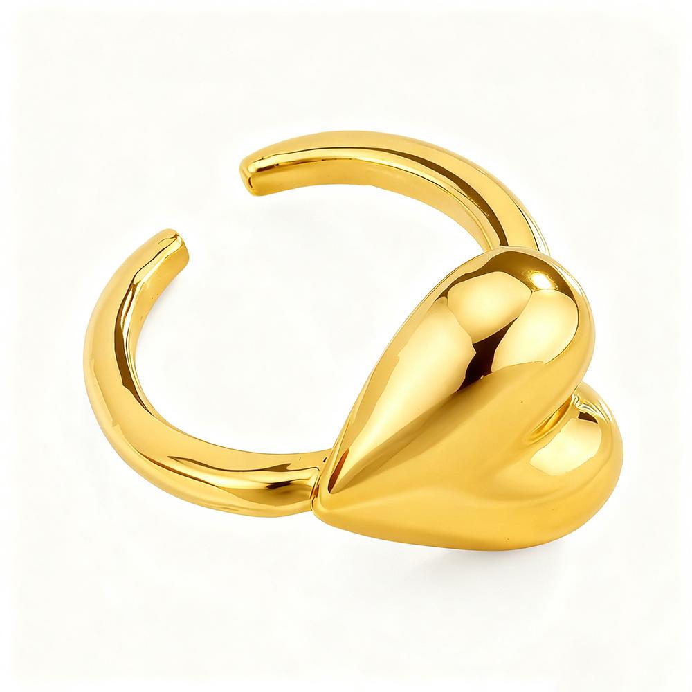 Spanish Multi-Layer Twist Ring Female Geometric Wide Edge Irregular Versatile Stacked Wearing Open Ring Index Finger Ring
