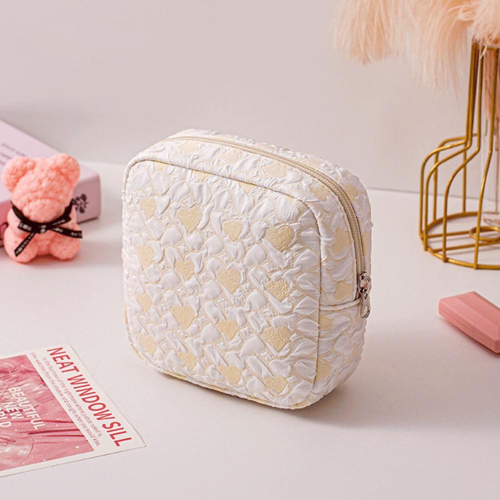 New Square Sanitary Napkin Storage Bag Large Capacity Portable Mini Coin Purse Multifunctional Cosmetic Bag