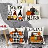 Thanksgiving Digital Letter Printed Harvest Festival Atmosphere Pillow Decoration Living Room Home Pillow Cushion Cover