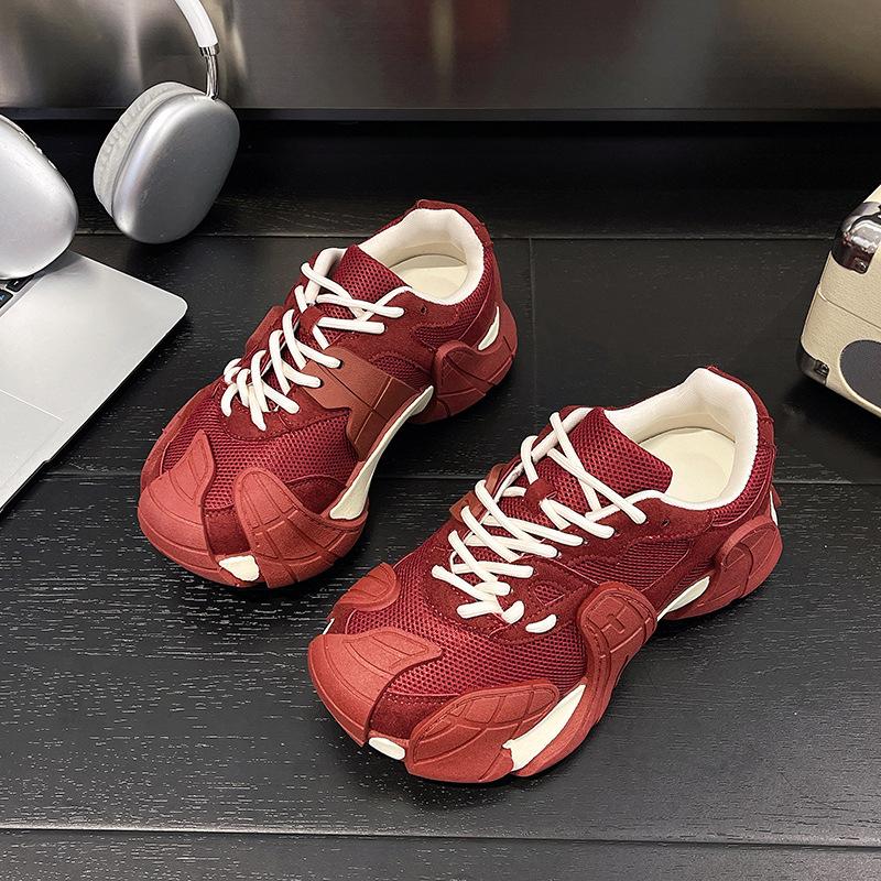 Lightweight and Versatile Dad Shoes Women's Autumn 2025 New Trendy Mesh Versatile Casual Shoes Platform Casual Sports Shoes