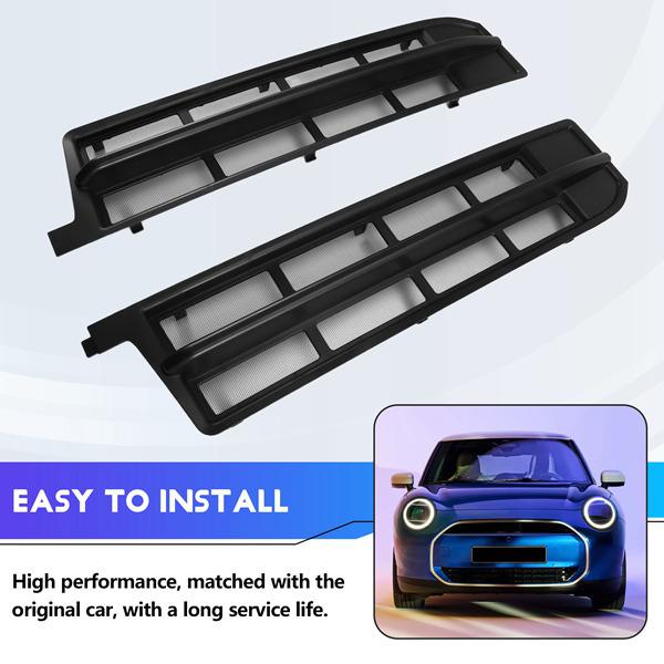 Electric BMW Mini J01 Front Grille Insect Screen: Black Decorative Vent Modification