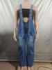 Women's European & American Denim Overalls - Summer Casual Zipper Washed One-piece Long Pants