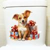 Lovely Cartoon Dog Bathroom Toilet Stickers Modern Decorative Home Stickers Waterproof Decal Self-adhesive