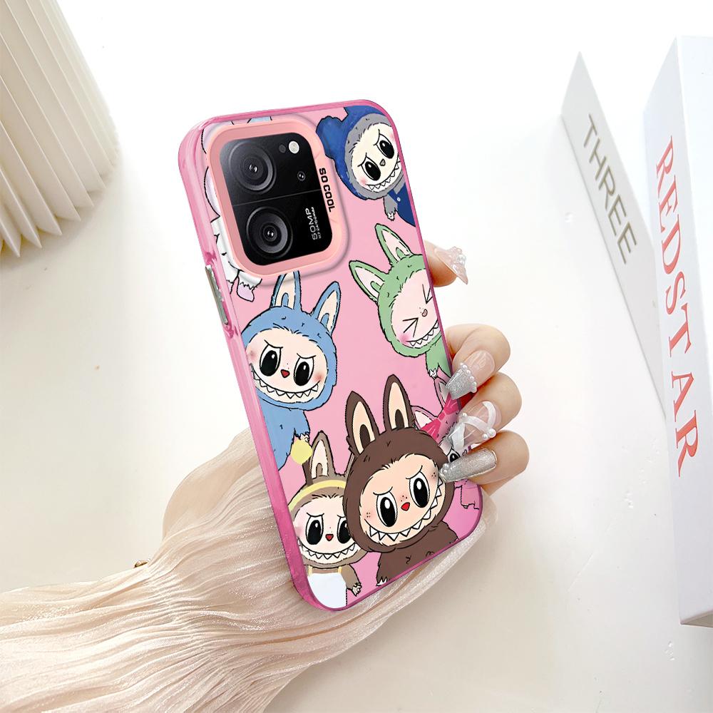 Malovaný vzor barevný stříbrný oboustranný pevný kryt odolný proti pádu proti pádu pro Xiaomi Redmi Poco