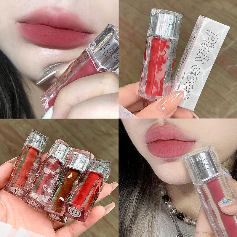 

Прозрачный зеркальный блеск для губ Pinkcoco Ice для естественных, пухлых губ