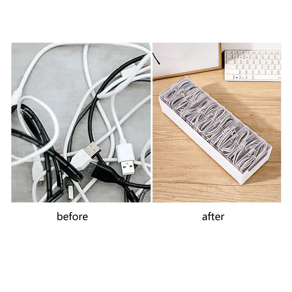 Sturdy Plastic Organizers Box With Multiple Compartments Accessory for Efficient Home Storage and Space Saving Designs