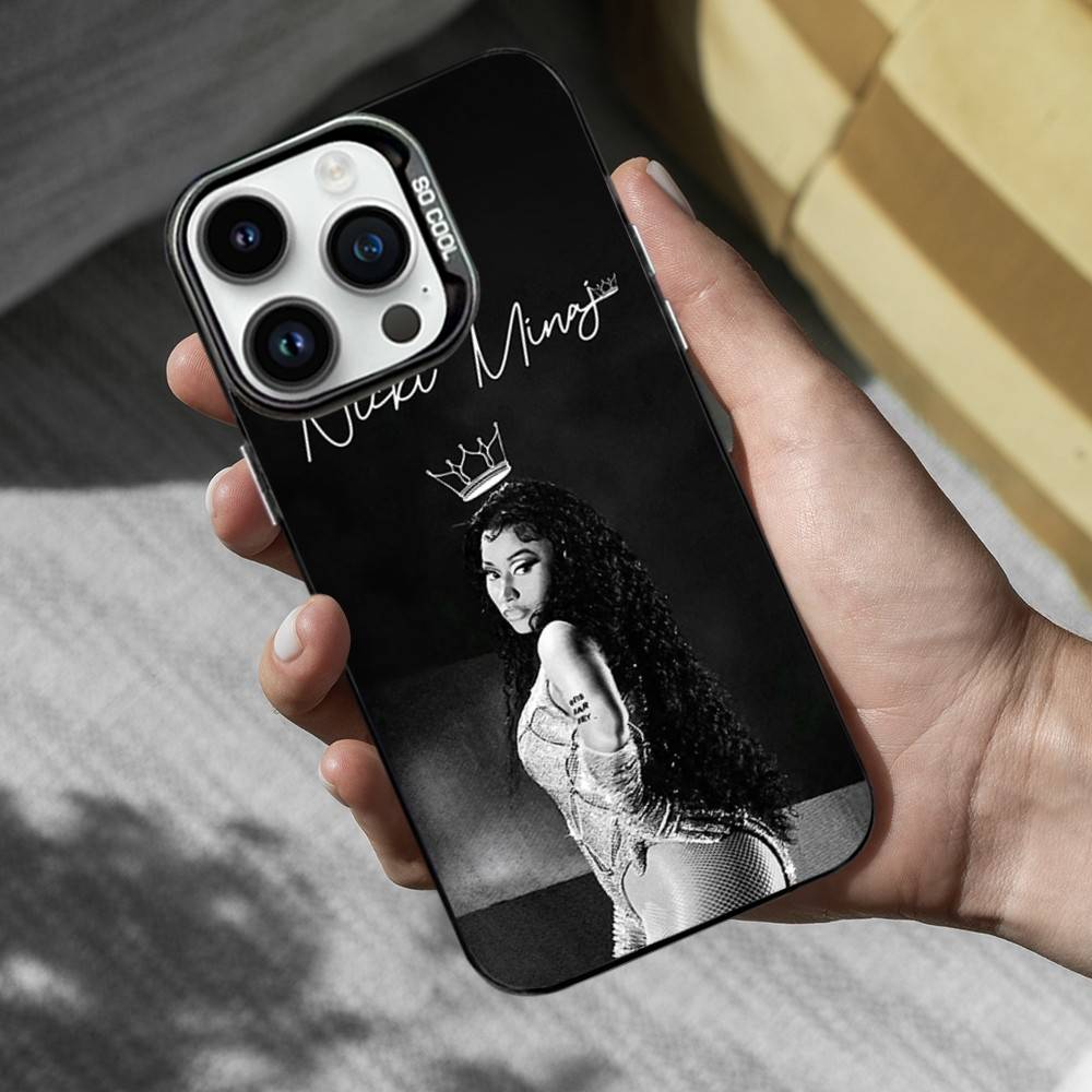 

Hot N-Nicki M-Minaj Singer For iPhone 17,14,15,11,Mini,Pro,SE,XS,MAX,12,16,13,Black Matte Silicone Cover Case iPhone15