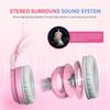 Wired Headset Gamer Pink Cat Ear Headset Cute Phone PC With Microphone 3\.5mm Gaming Phone Overear Gamer G951s Pink