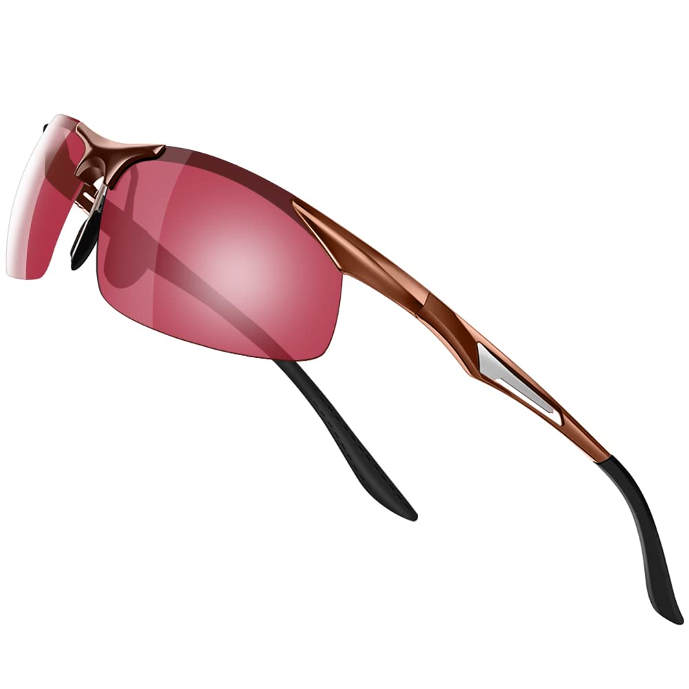 

Glazata Polarized Sports UV400 for and Fishing Sunglasses, Protection, Driving, Baseball, Cycling, Motorcycles, Running, Golf, Driving,