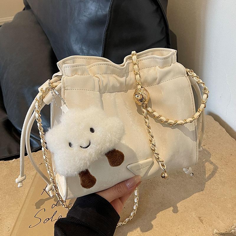 Bag Premium Versatile Bucket Bag Spring and Summer New Fashion Chain One Shoulder Crossbody Bag Women