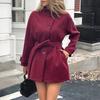 2026 European and American Casual Long-sleeved Sweater Coat Women's Clothing Autumn and Winter Foreign Trade